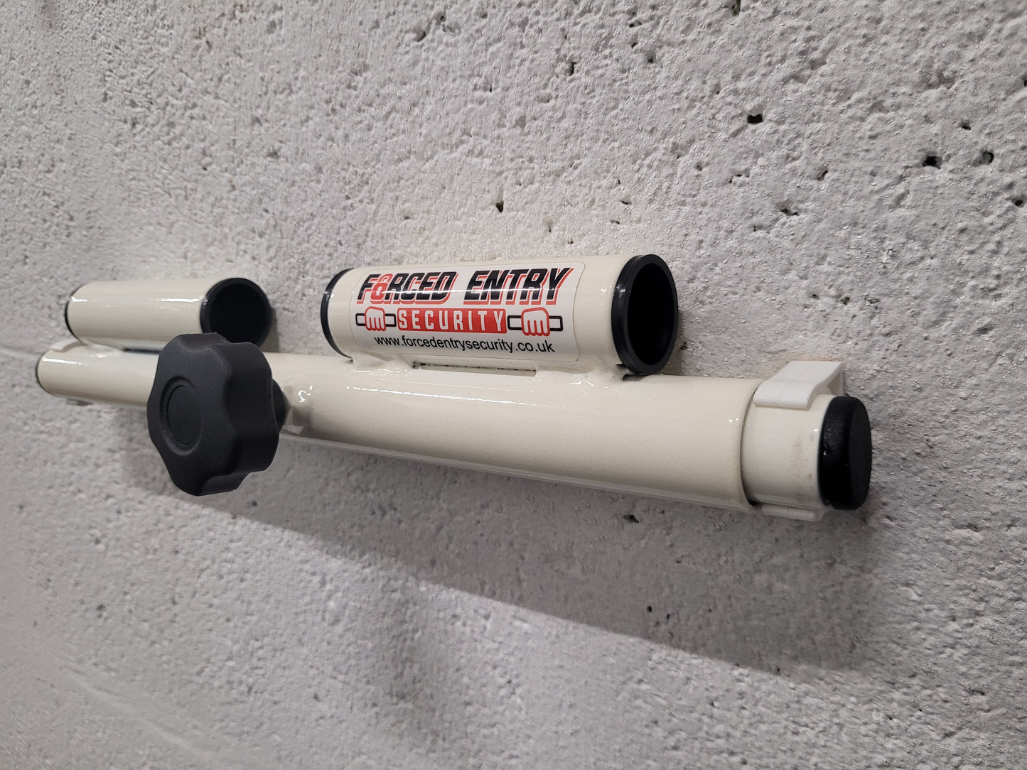 White Patio Door Security Bar